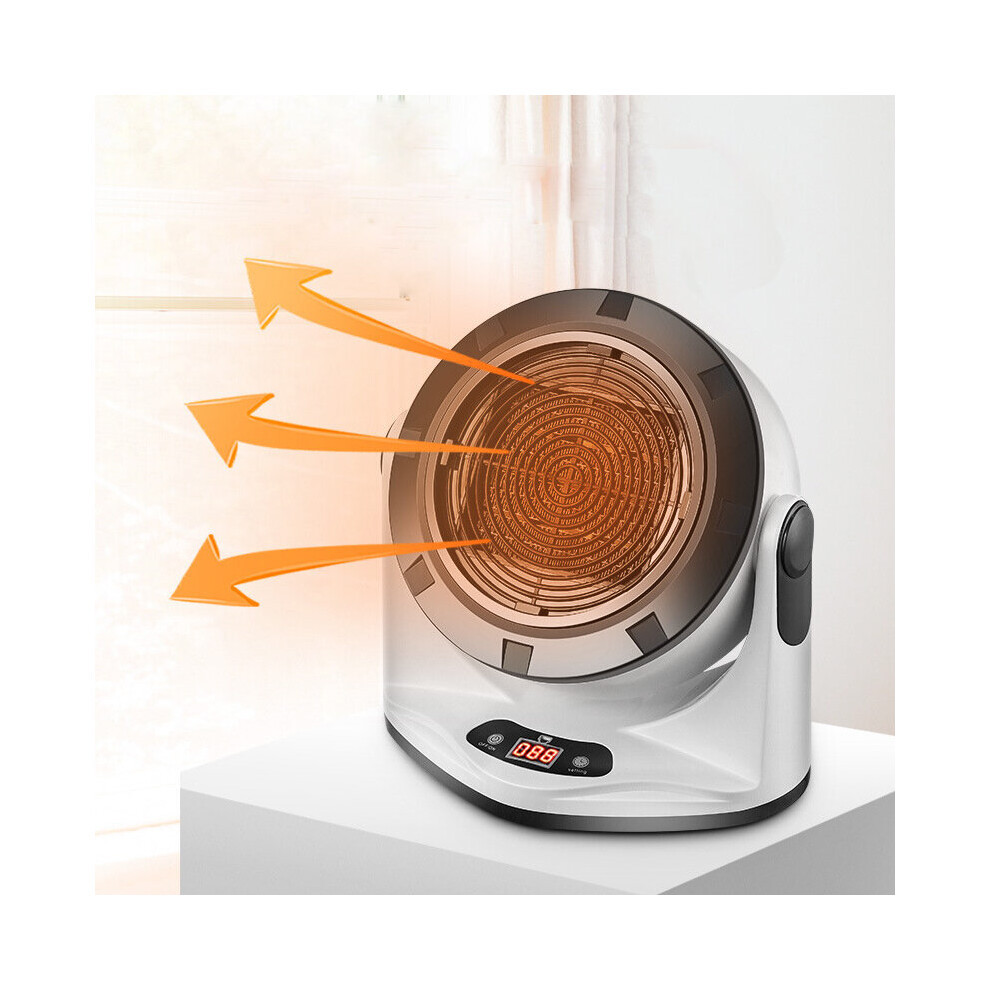 1000W Multifunctional Electric Heater Clothes Dryer 2 Speed 180mins Timing Function Household Warm Air Blower