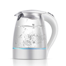1.7L 1850W Electric Kettle Blue LED Illuminated Glass Kettle Electric Rapid Boil 360 Cordless Overheat Protection