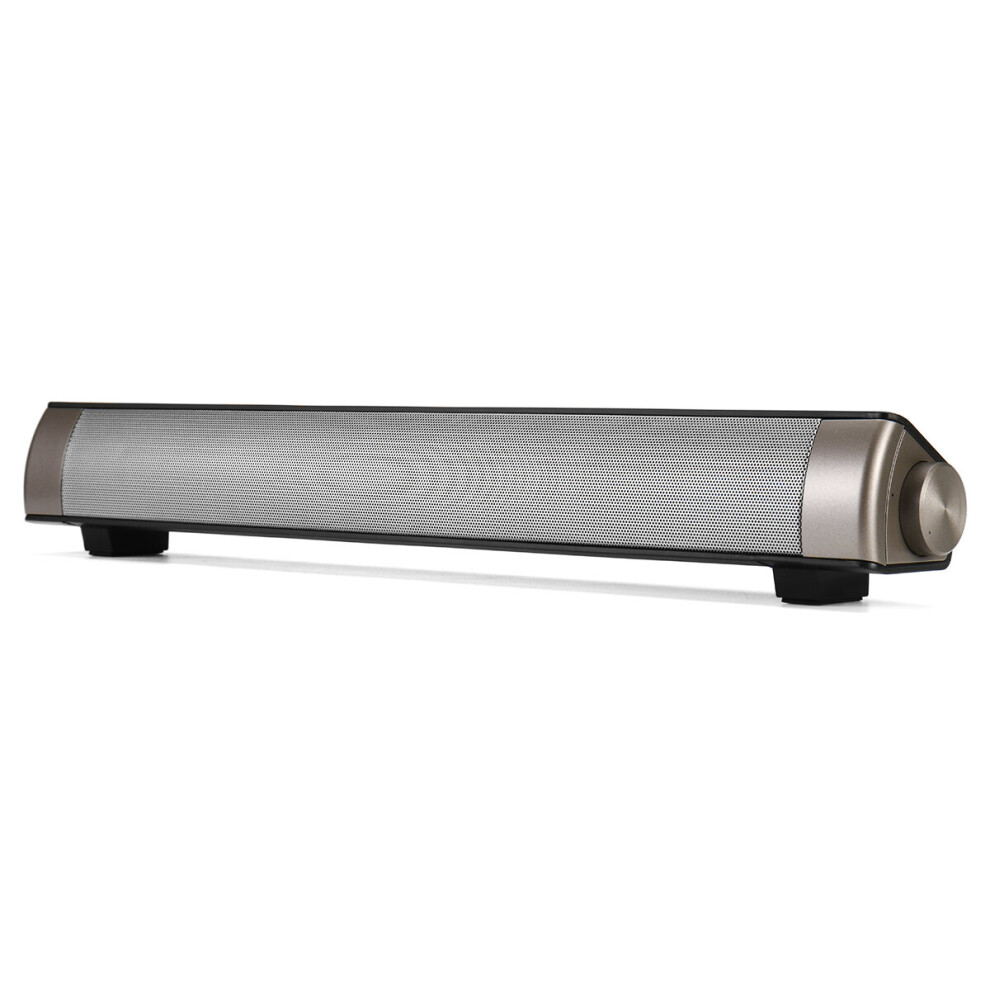 Lp-08 Bluetooth 5.0 Soundbar Computer Tv Stereo Speaker Subwoofer Tf Aux Wireless Bass 6082939036071