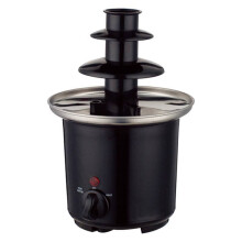 HCS CF-17-1 Mini Stainless Steel Chocolate Fountain Machine with Three Layers 230V 85W Decorative for Household and Business