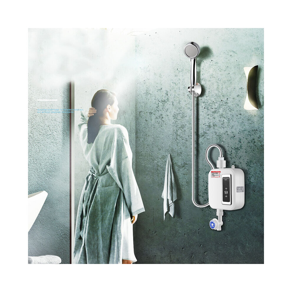 3500W 220V Electric Tankless Instant Hot Water Heater For Bathroom Kitchen 811617659389