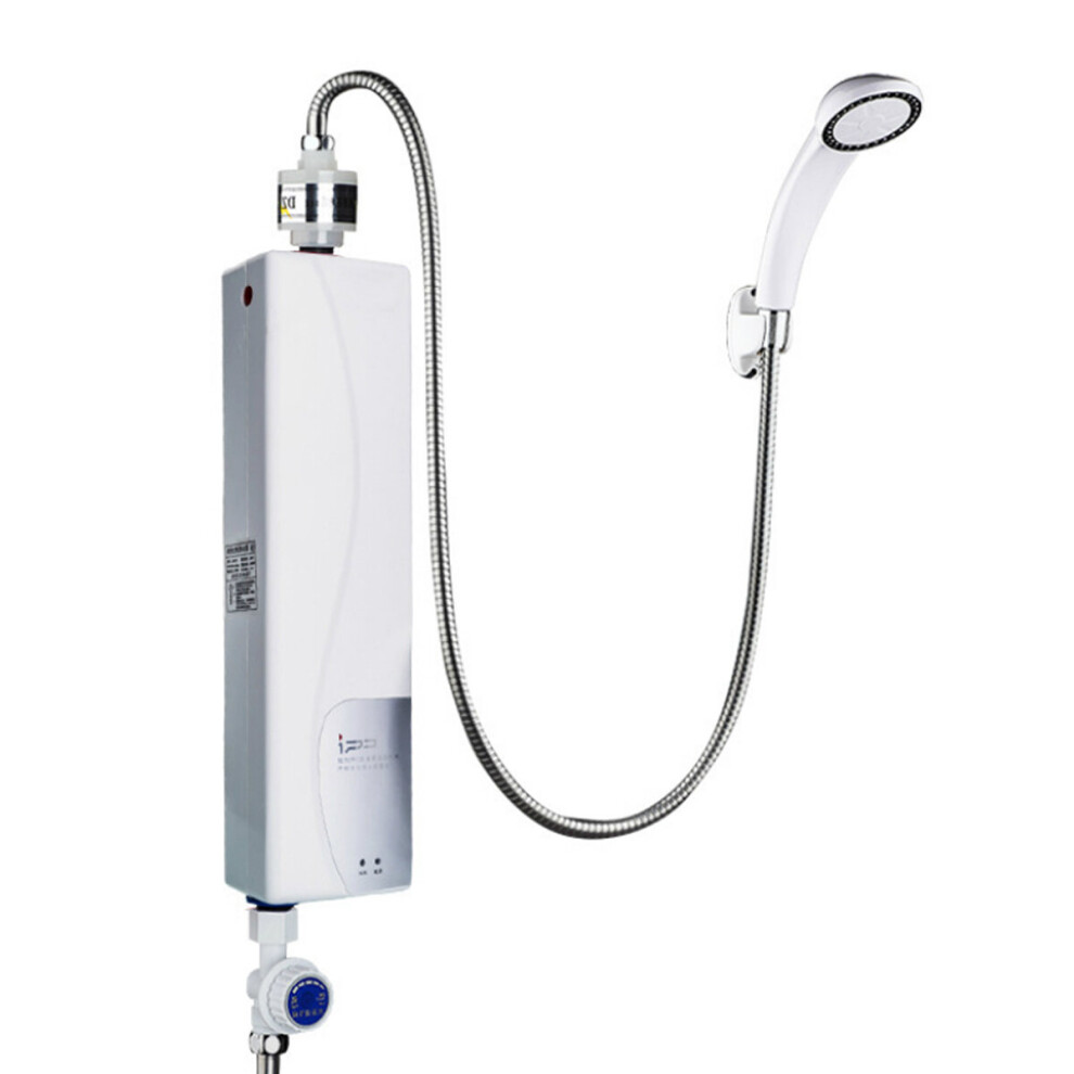 3000W Portable Tankless Electric Shower Instant Kitchen Bathroom Water Heater 756926377459