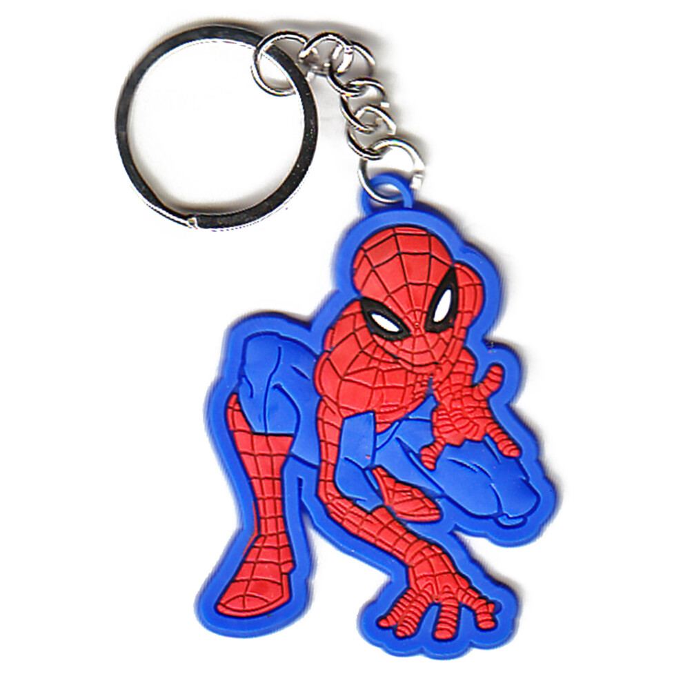 Spider-Man (Crouching) | Marvel Official Rubber Keyring