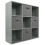 Charles Jacobs (4 Grey Drawers) Charles Jacobs Grey 9 Cube Open Book Shelf Storage 1