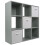 Charles Jacobs (3 White Drawers) Charles Jacobs Grey 9 Cube Open Book Shelf Storage 1