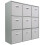 Charles Jacobs (9 White Drawers) Charles Jacobs Grey 9 Cube Open Book Shelf Storage 1