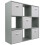 Charles Jacobs (5 White Drawers) Charles Jacobs Grey 9 Cube Open Book Shelf Storage 1