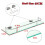 Living And Home (40CM) Tempered Glass 6MM Wall-Mounted Bathroom Shelf 7