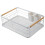 Living And Home Kitchen Dish Rack Drainer with Removable Drain Board 4
