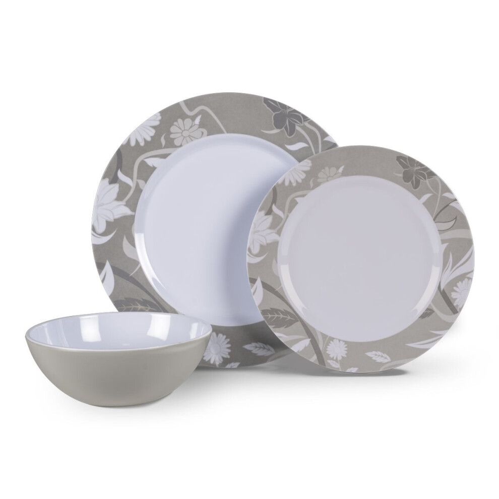 Kampa Bloom Heritage 12pc Dinner Set Melamine (Plastic)