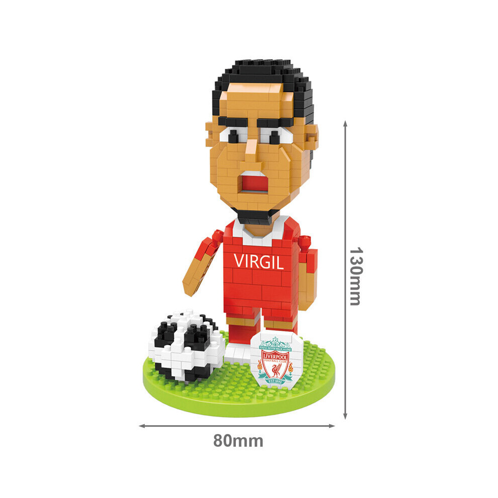 (VIRGIL, 400pcs) Football Soccer Player Star Mini Diamond Build Block Diy Brick Child Gift Toy