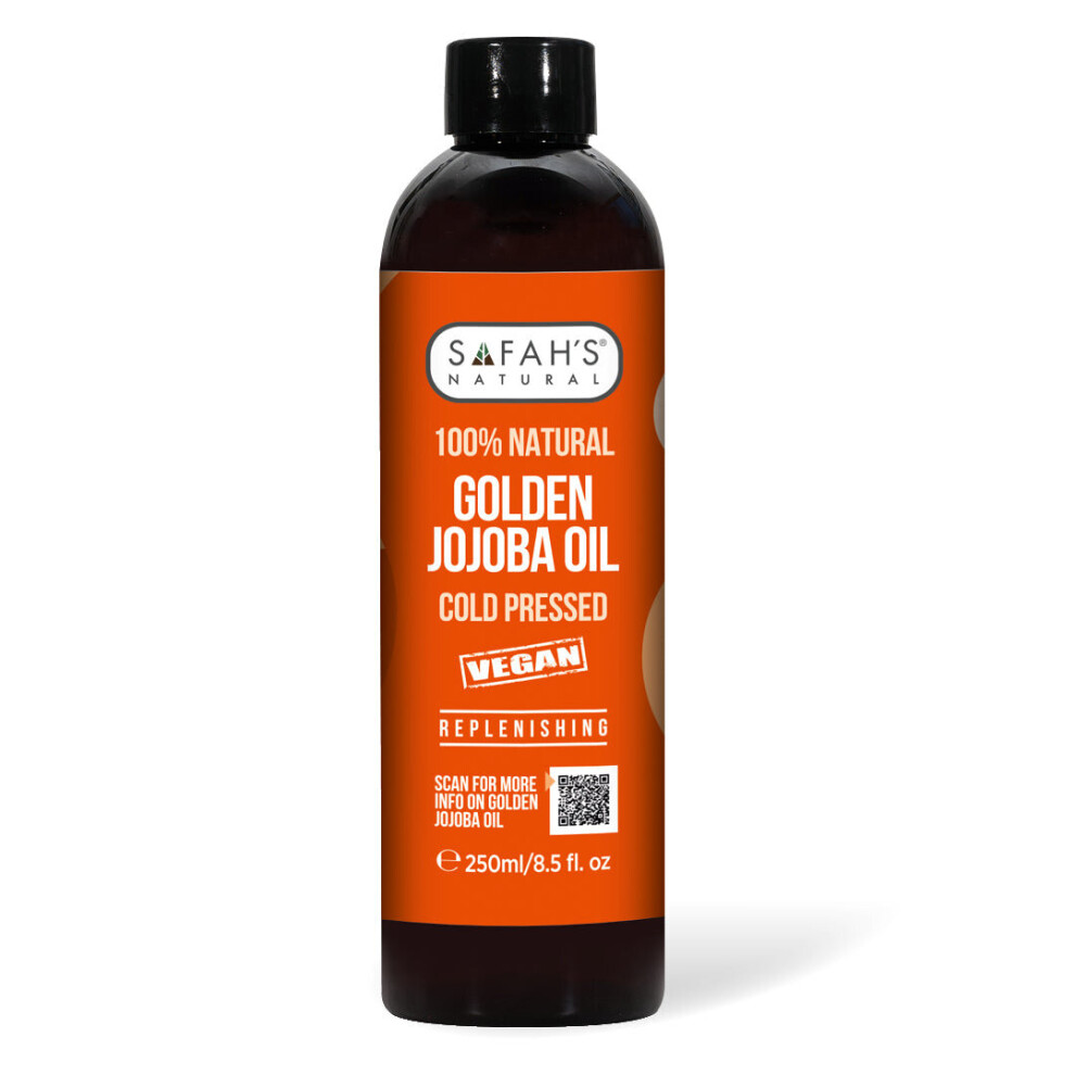 Safah's Natural Golden Cold Pressed 100% Natural Jojoba Oil 250 Ml