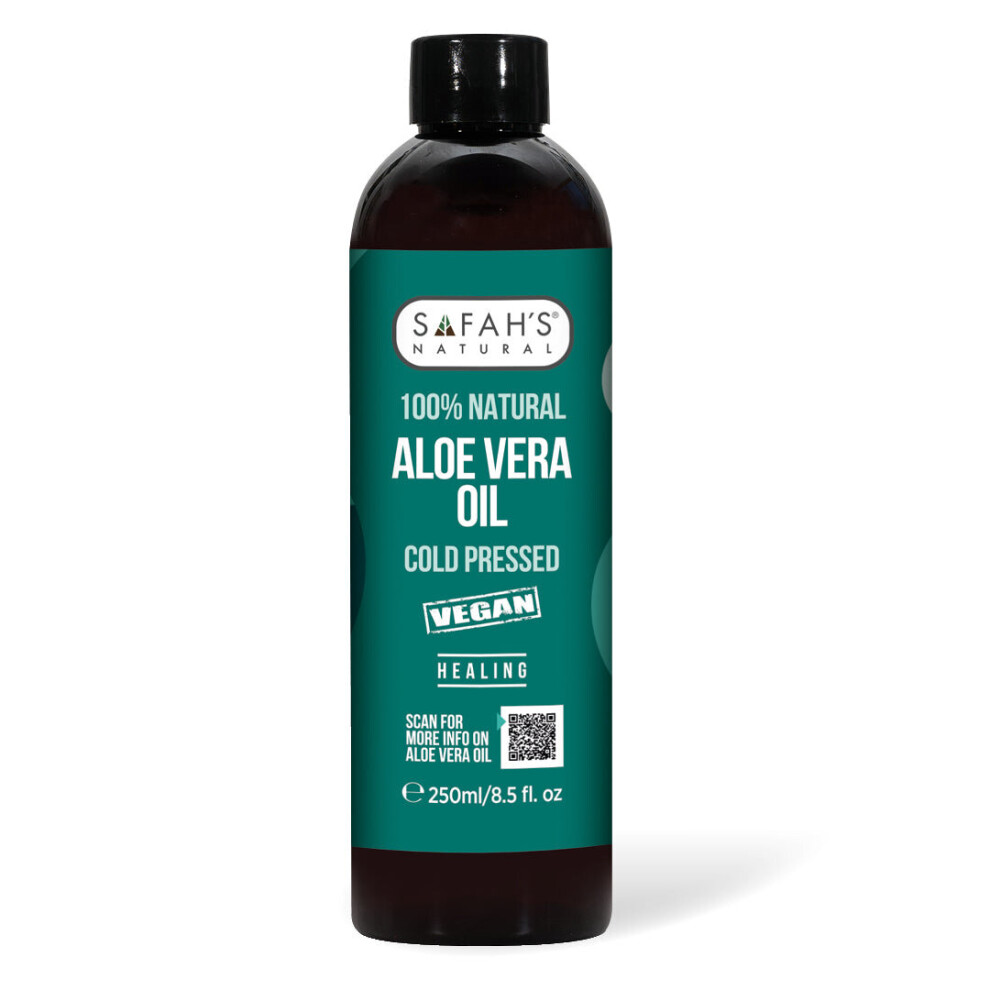 Safah's Natural Cold Pressed 100% Natural Aloe Vera Oil 250 Ml