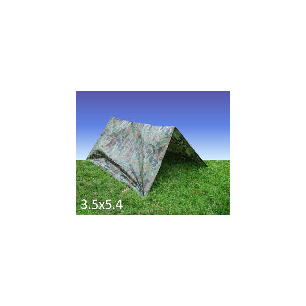 Camouflage Tarpaulin / Groundsheet 3.5M x 5.4M-image-OPC-PBFZJVV-NEW