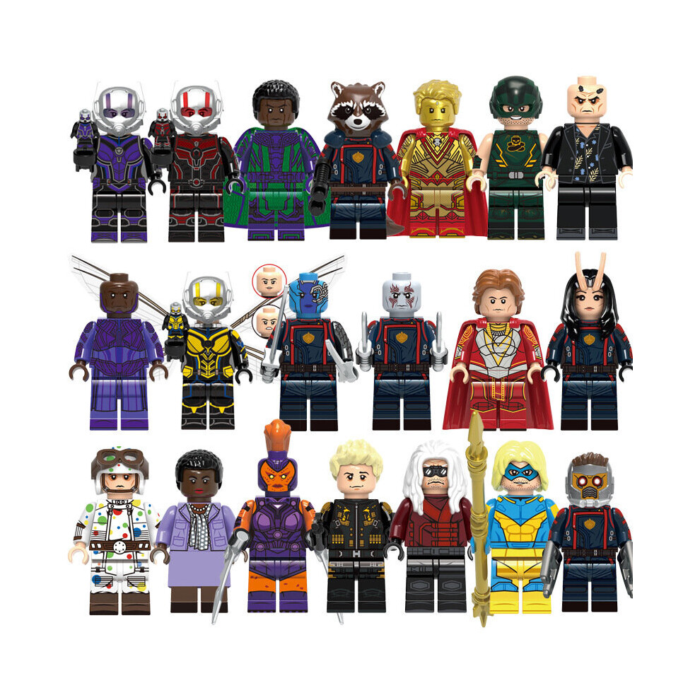 Photos - Construction Toy  20pcs Superhero building block wasp female ant Minifigures toy fit Lego(Style D 20pcs)