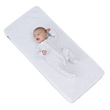 Breathable Air Safety Mattress for Cribs & Cradles 90cm x 40cm x 5 cm, Washable Cover, Quilted 3 Layer