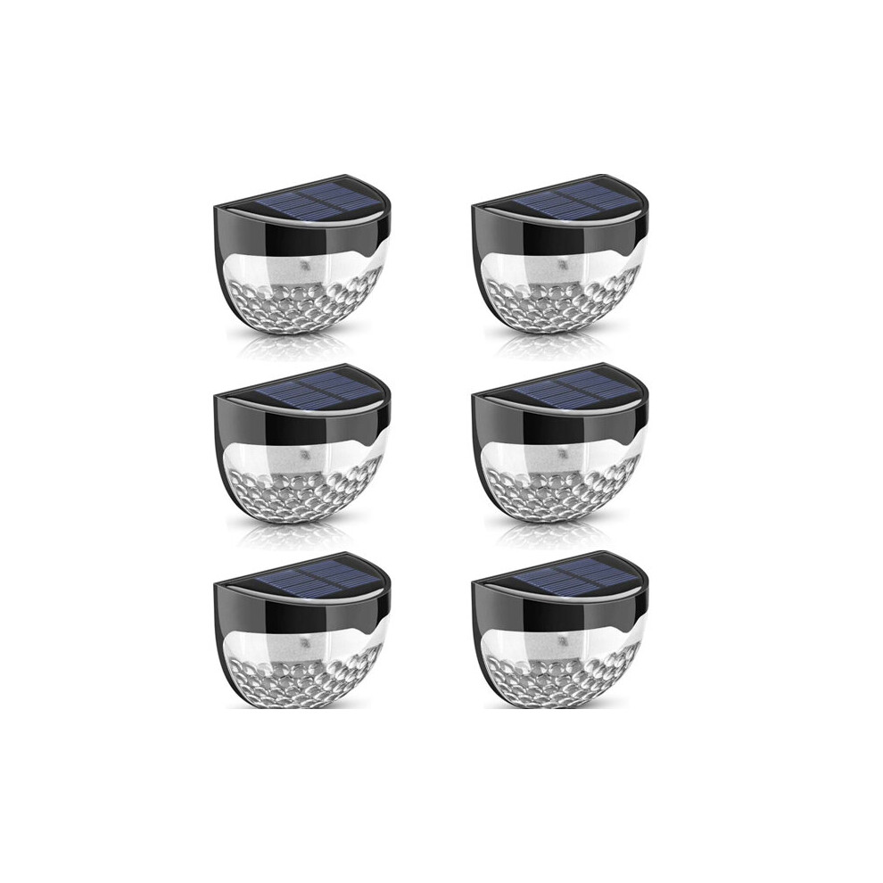 (6PCS) Solar Door Fence Wall Outdoor Garden Lights