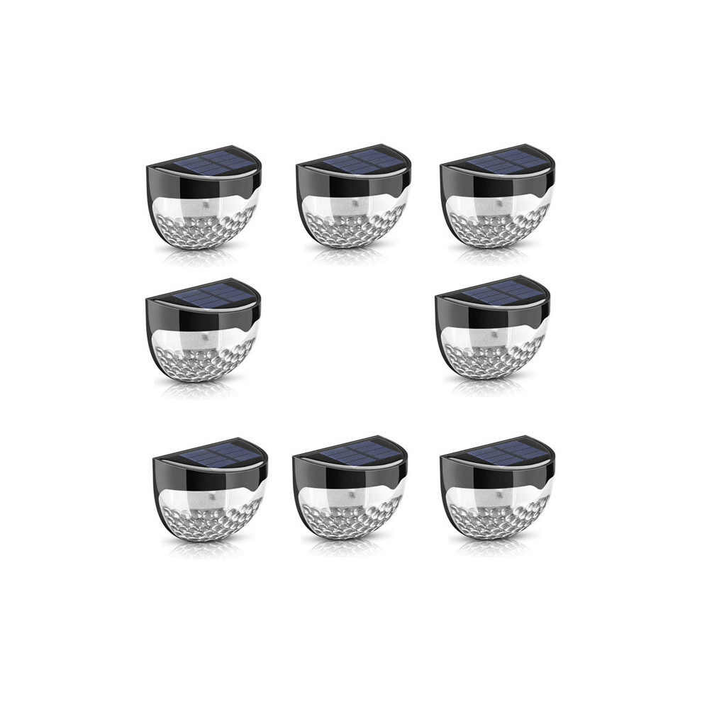 (8PCS) Solar Door Fence Wall Outdoor Garden Lights