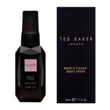 Ted Baker Mini Body Spray Rose and Cassis 50ml Ladies Perfect Gift Set