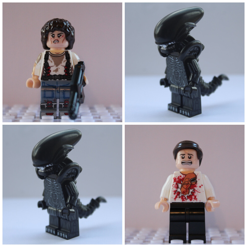 Aliens Horror Movie Fit Lego Mini Figures Super Hero Construction Toy