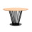 Diameter 120cm Round Lyon Oak Veneer Round Dining Table 1