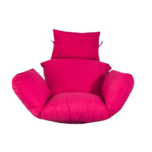 (Rose Red) Patio Rattan Swing Garden Weave Hanging Egg Chair Wcushion In Or Pad Outdoor