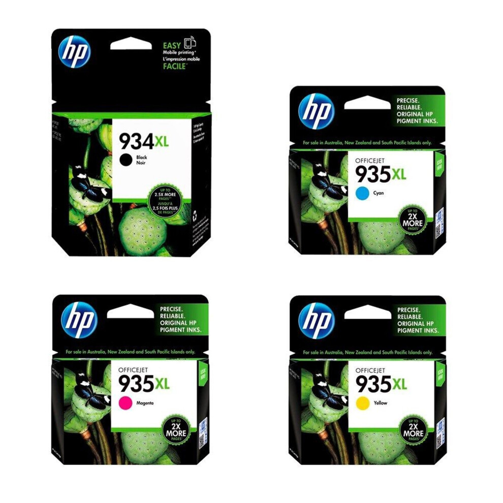 GENUINE Original HP 935XL 934XL 4 Colours Value Pack Ink Cartridge Toner