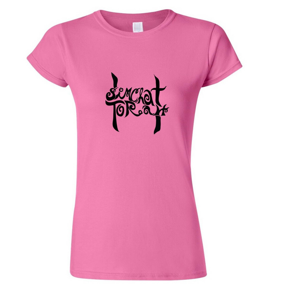 (Pink, XL) Simchat Torah Jewish Holiday Sukkot Festival Ladies Women T Shirt Tee Top