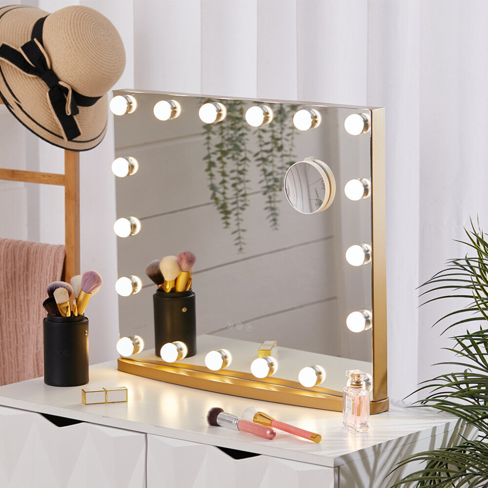Hollywood Makeup Mirror with 18 LED Light Touch Dimmable Bulb