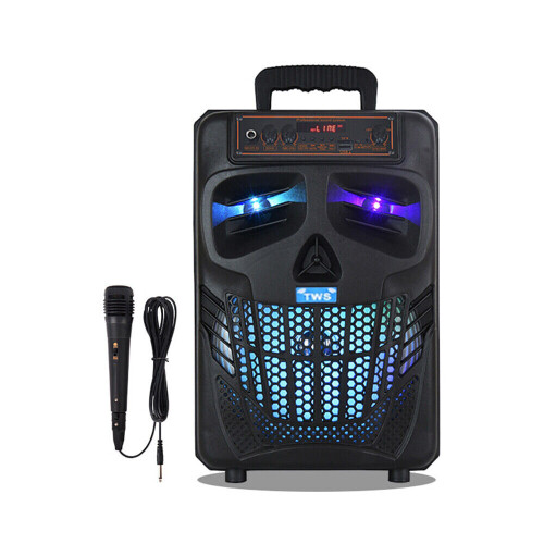 2000W Wireless Bluetooth Speaker Karaoke Party LED Lights Subwoofer 1