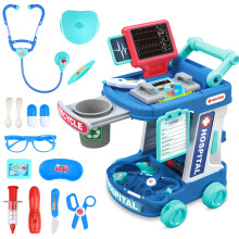 20 PCS Educational Pretend Medical Station Set, Portable Doctor Kit Role Play Set with Deluxe Accessories for Birthdays Christmas
