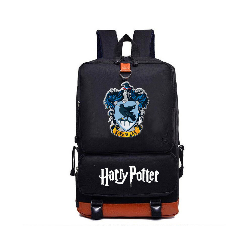 (Ravenclaw) School Backpack Hogwarts Print Canvas Large Capacity Travel Boys