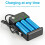 3 Slots USB 18650 Battery Charger For Charging 3.7V Lithium Battery 4