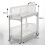 Living And Home 2 Tier Shelf Corner Organizer Bathroom Kitchen Storage Rack 8