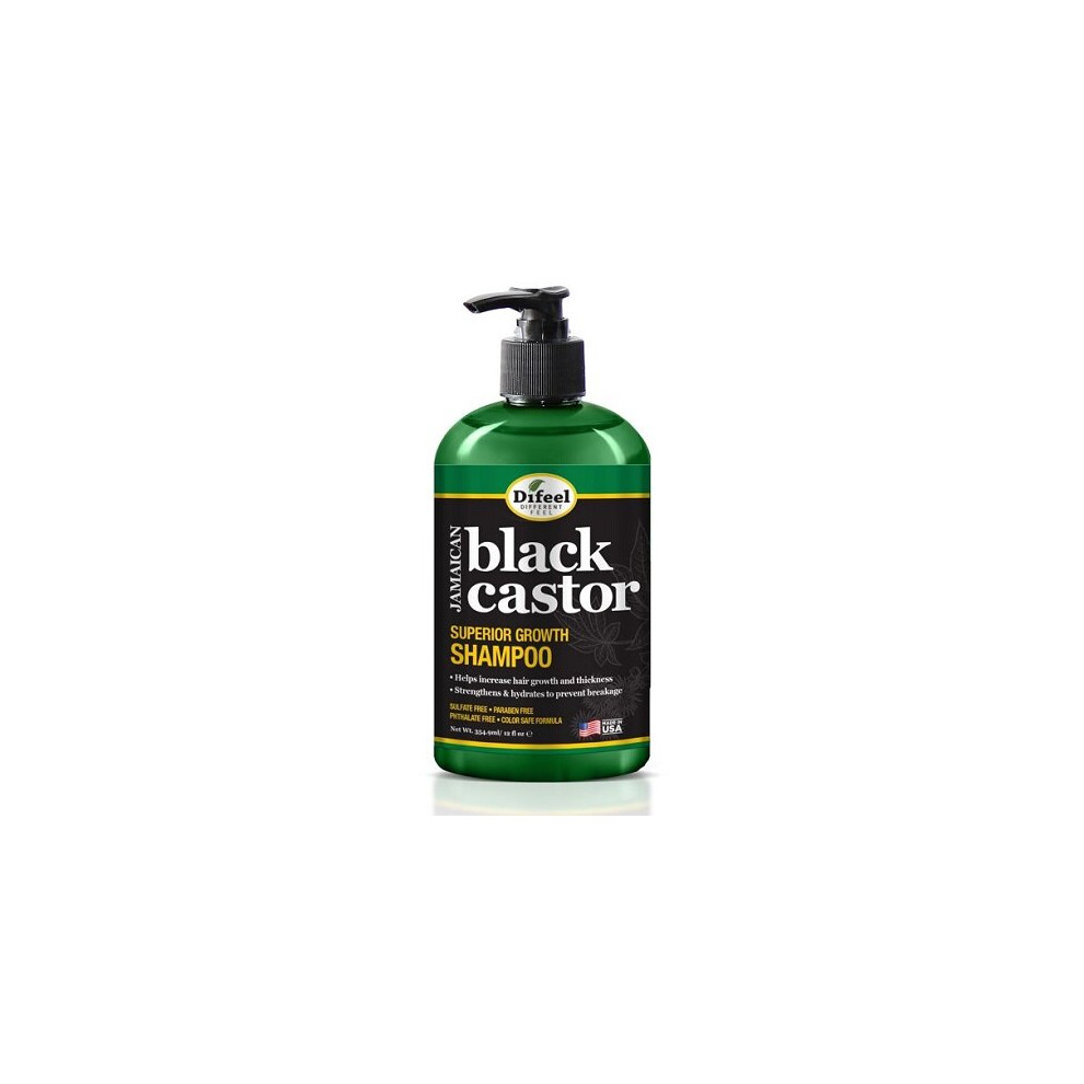 Difeel Jamaican Black Castor Black Difeel Jamaican Castor Superior Growth Shampoo 12Oz