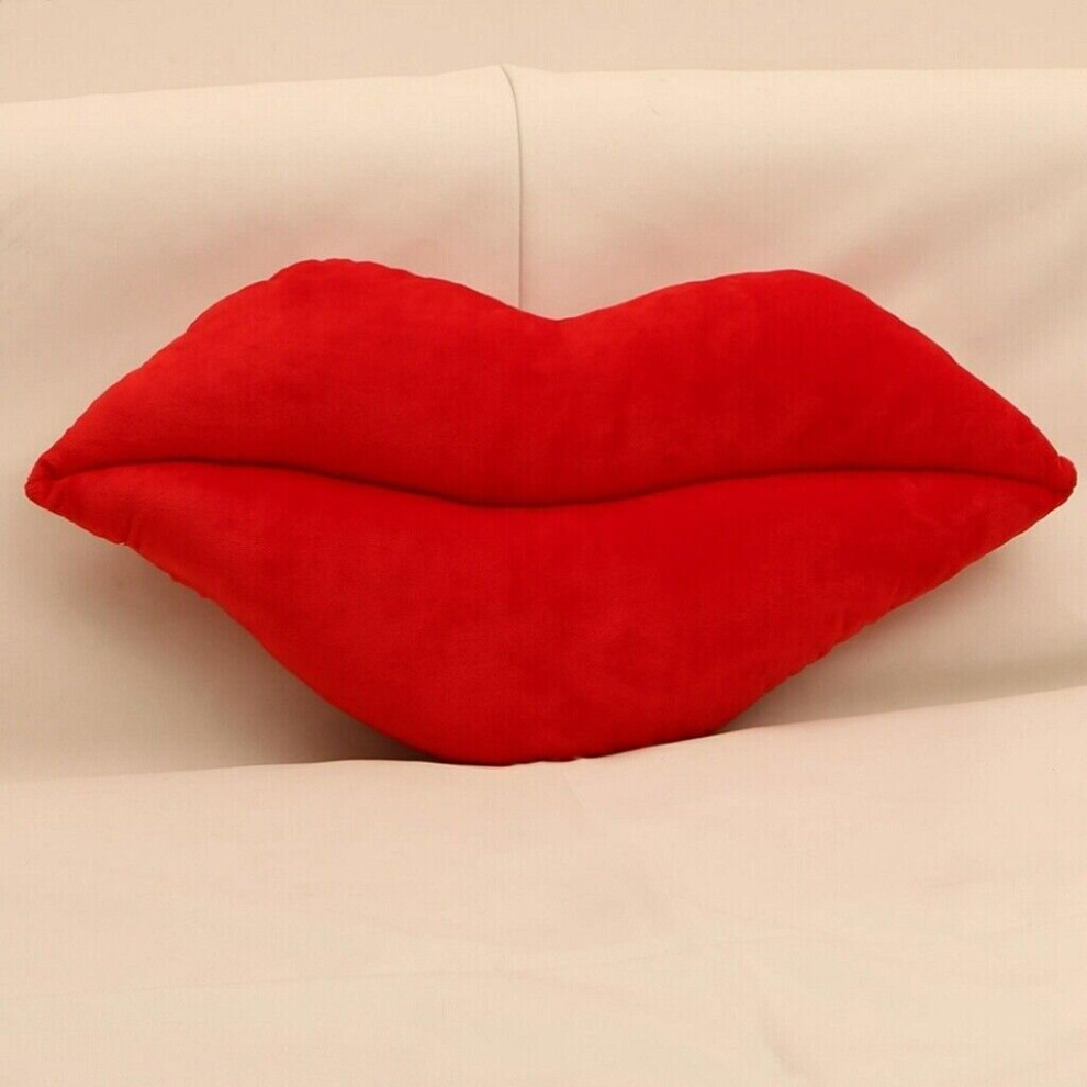 Mdsrjone ( 40Cm) 30-50Cm Lips Pillow Cushion Home Decorative Throw Pillow Sofa Waist Cushion Red
