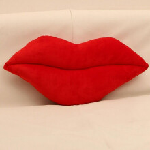 ( Red, 50cm) 30-50cm Lips Pillow Cushion Home Decorative Throw Pillow Sofa Waist Cushion