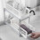 Living And Home 2 Tier Shelf Corner Organizer Bathroom Kitchen Storage Rack 2