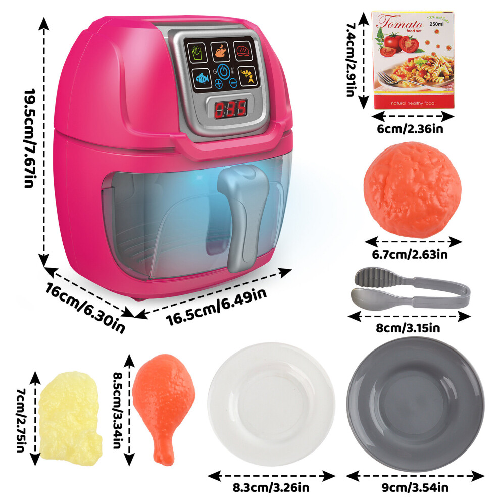 Pretend Play Kitchen Wooden Toy Set For Kids With Realistic Light And Sound
