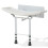 NES Home Wall Mounted Folding Down Shower Seat with Adjustable Legs & Gripping Handles 2