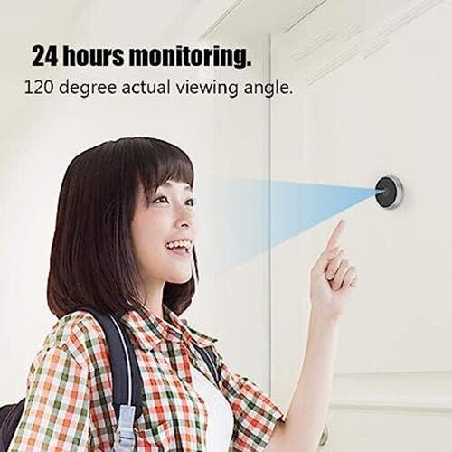SMART DIGITAL Door PEEPHOLE Camera Viewer - 3.5" 120 Degree . 2