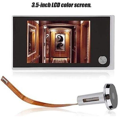 SMART DIGITAL Door PEEPHOLE Camera Viewer - 3.5" 120 Degree . 1