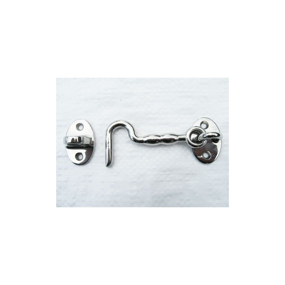 Cabin Door Latch Hook Eye 4" 100Mm (Stainless Steel Gate Catch Shed) 600988491915