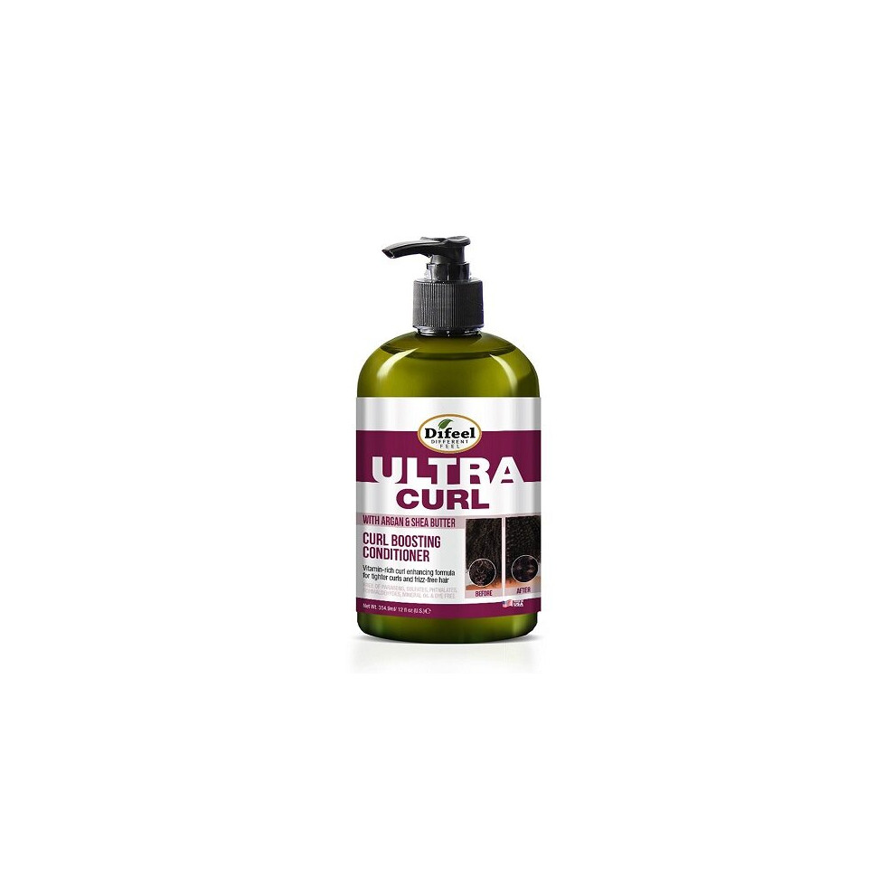 Difeel Ultra Curl With Argan&Shea Buttercurl Boosting Conditioner 12Oz