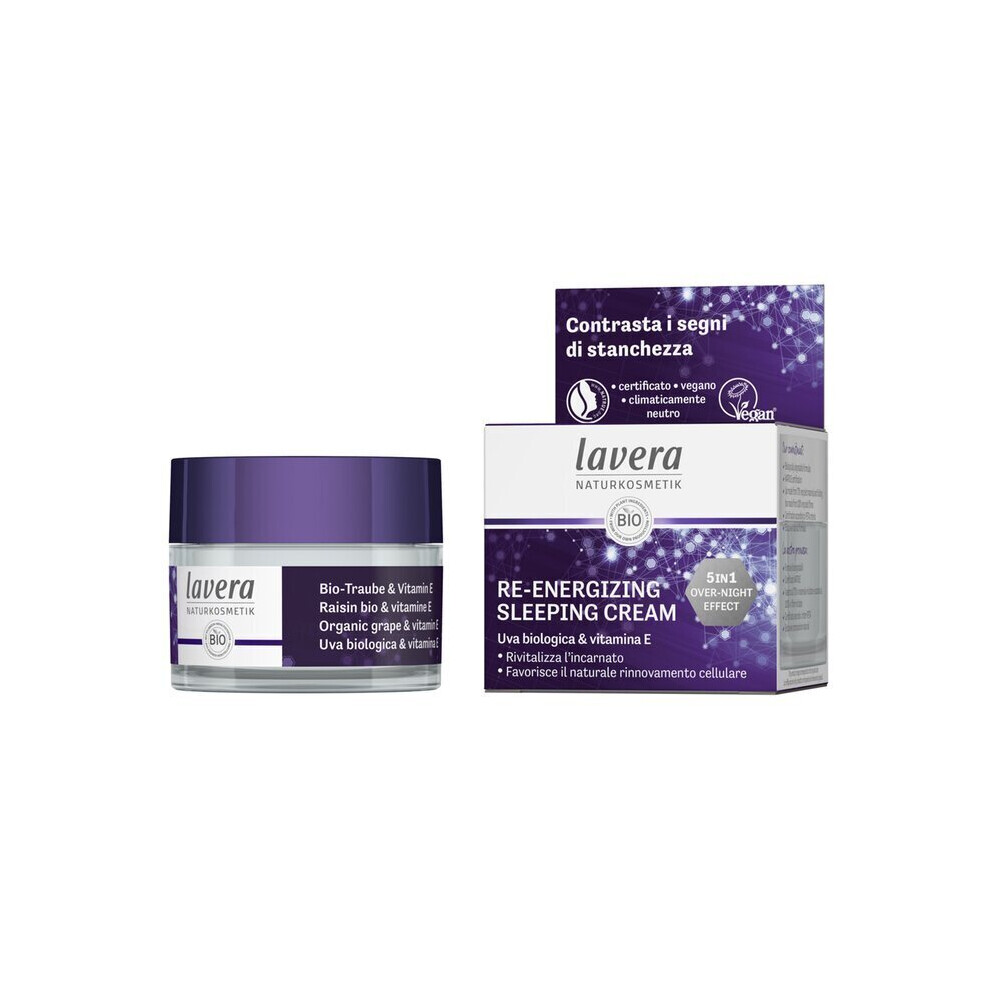 Lavera Cream Re-Energizing Sleeping 50Ml/1.6Oz