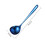 (Blue) Stainless Steel Deep Bottom Sauce Soup Spoon 2