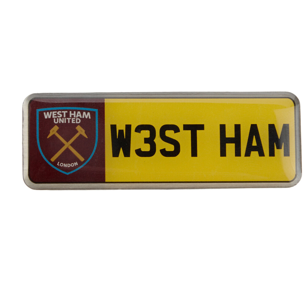 West Ham United Fc License Plate Badge 5063238985780
