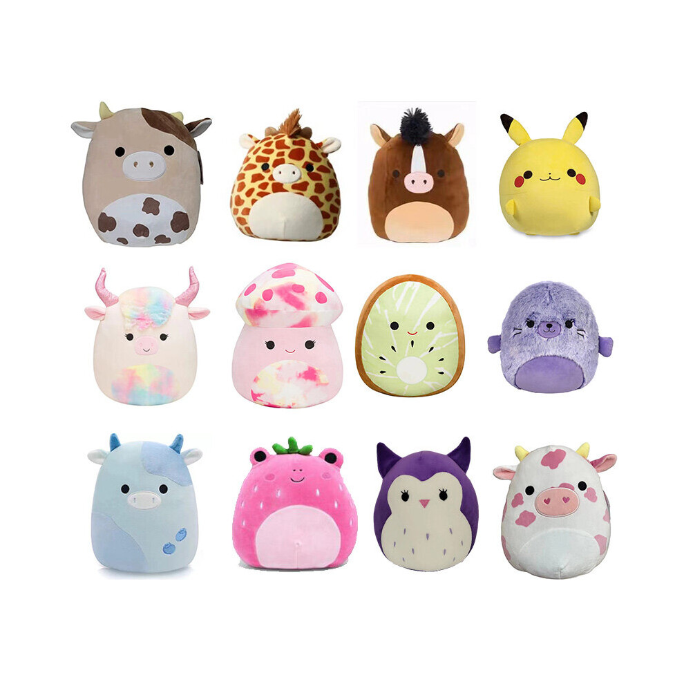 Squishmallow Stuffed Toy Cow Plush Doll Animal Pillow Birthday Gift Home Decor on OnBuy