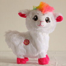 (White) Pets Alive Zuru Boppi Booty Shakin Electric Plush Toy Alpaca Kid Birthday Gift