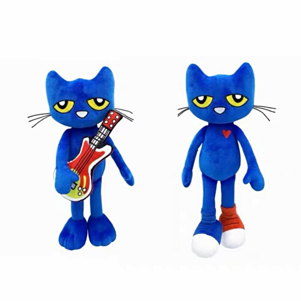 (2pcs) Cartoon Plush Doll Pete The Cat Character Soft Toy